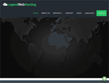 Tablet Screenshot of legendwebhosting.com